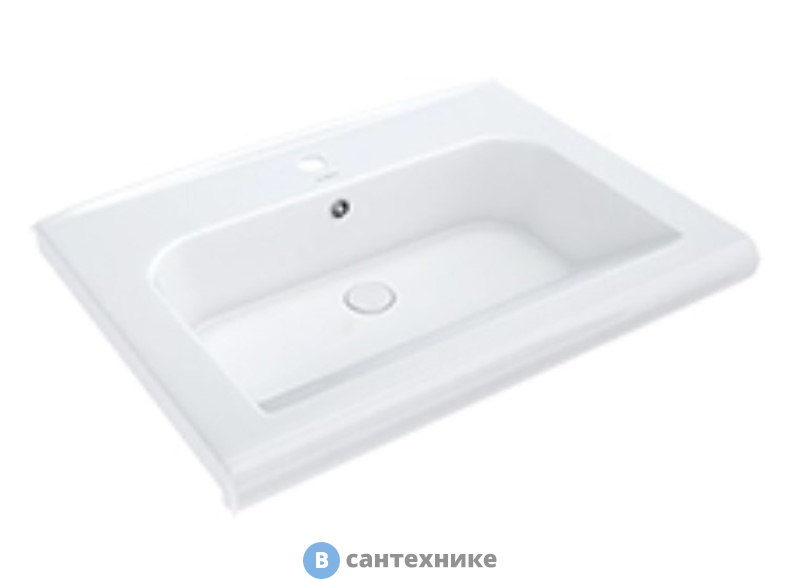 Умывальник на мебель Леонардо 70 СанТа (Леонардо70)