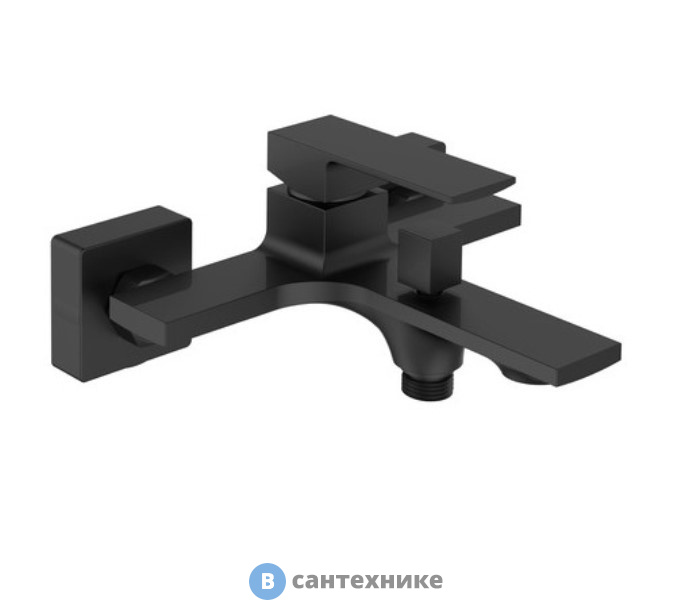 Смеситель Orange Lutz M04-100b однозахватный для ванны/душа, чёрный