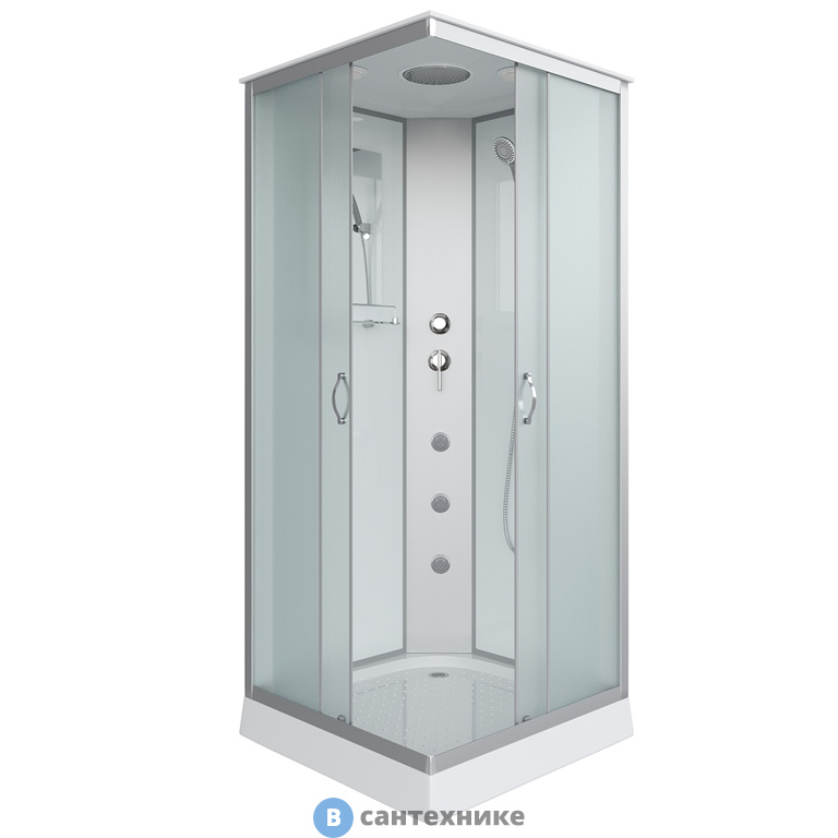 Душевая кабина Niagara NG-1101-14G (900х900х2150) низкий поддон, стекло матовое