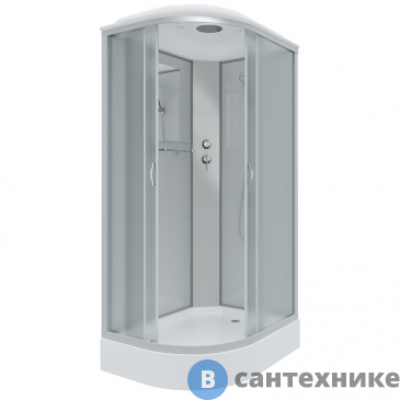 картинка Душевая кабина Niagara NG-3312-14R (1200х800х2150) низкий поддон, стекло матовое