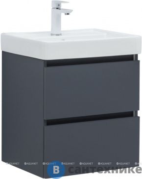 картинка Тумба под раковину Aquanet Вега 2.0 50 маренго (337946)