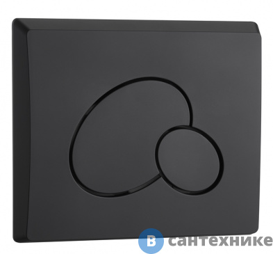 картинка Клавиша смыва WELTWASSER MARBERG 410 RD MT-BL чёрная матовая, для инсталляции, круглая