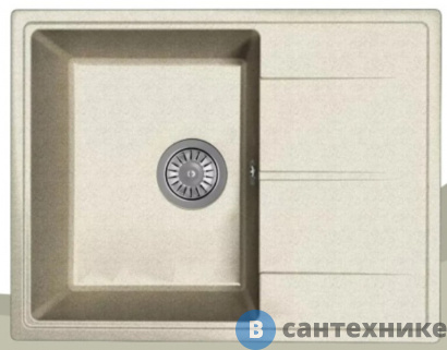 картинка Кухонная мойка Dr. Gans Оливия 620, серый СМс (25.150.B0620.408)