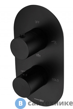 картинка Смеситель WasserKRAFT Elbe 7444 Термостатический для ванны и душа