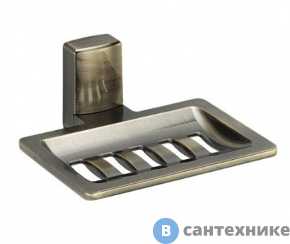 картинка Мыльница WasserKRAFT Exter K-5269 решетка металл, покрытие "светлая бронза"