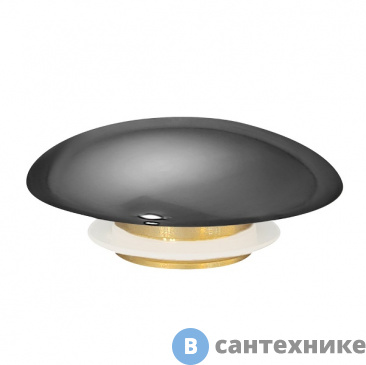 картинка Накладка на слив для раковины ABBER AC0014GS серебро, керамика