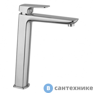 картинка Смеситель Paini 09CR205LL Nove для раковины с длинным изливом, высокий, хром