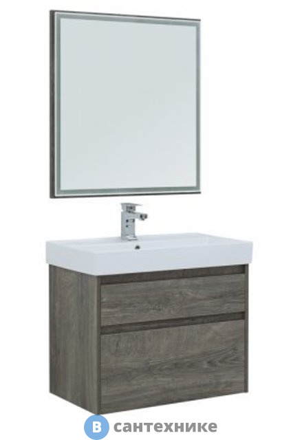 Комплект мебели Aquanet Nova Lite 75 2 ящ. дуб рошелье (242904)