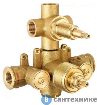 картинка Встраиваемая часть CISAL ZA01820104 термостатического смесителя с переключателем на 3 положения