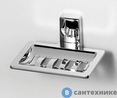 картинка Мыльница WasserKRAFT Leine K-5069 решетка металл, хромоникелевое покрытие