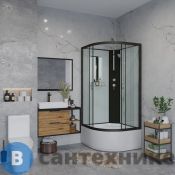 Душевая кабина Niagara Classic NG-6709-14BKT (100х100х210) высокий поддон (45см), черный, стекло прозрачное