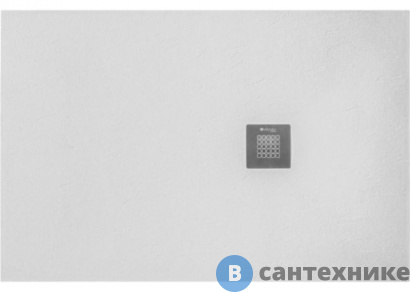 картинка Душевой поддон Hidronatur ATS-120x80U-W Pleasure 1200х800х30мм слив крышка белый камень