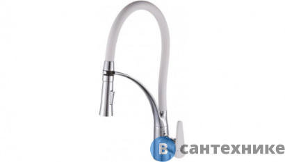 картинка Смеситель Diadonna D87437105W для кухни с гибким изливом