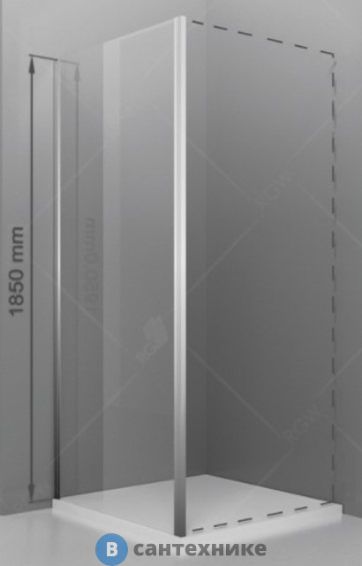 Боковая панель RGW Z-050-1 70*185 хром/прозрачное/6 мм (352205107-11)