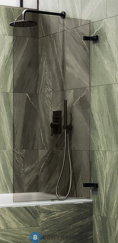 Шторка для ванны поворотная на петлях MaybahGlass 1400*405 Стекло 6 мм Бронза (MGV-646-6)