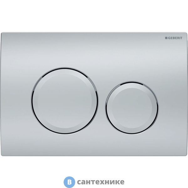Смывная клавиша Geberit Delta20 115.127.46.1, для двойного смыва: матовый хром