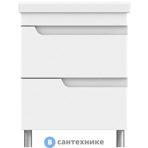 Тумба Orange TOPLINE-Milano TM 60-02 напольная с раковиной, белый (TM60-02+RA)