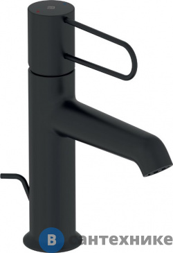 картинка Cмеситель Jacob Delafon ODEON RIVE E21028-BL-BL для раковины с д/к, корпус чёрный, ручка чёрная
