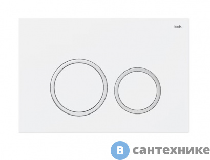 картинка Клавиша смыва IDDIS Unifix UNI03WCi77 универсальная, белая