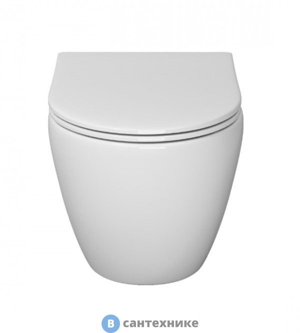 Унитаз подвесной Niagara Vista NG-9301 (495*365*375) безободковый, с тонкой крышкой