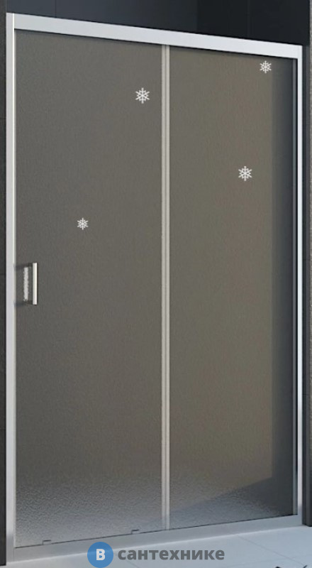 Душевая дверь Veconi VN-46 VN46-120-02-19C1 стекло Pear/6 мм