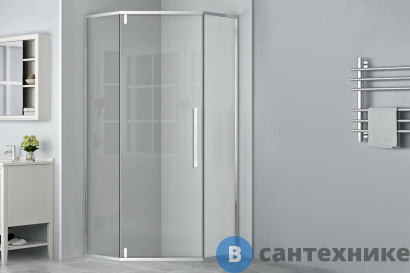 картинка Душевой уголок Royal Bath RB 80TR-T-CH  80х80х200 (прозрачное) без поддона