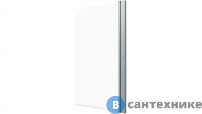 картинка Штора на ванну Тритон Соло 75*140, хром., прозр., расп. (DP72)