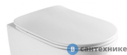 картинка Сиденье AXA Eva AF8801 с крышкой для унитаза, soft-close, White Glossy