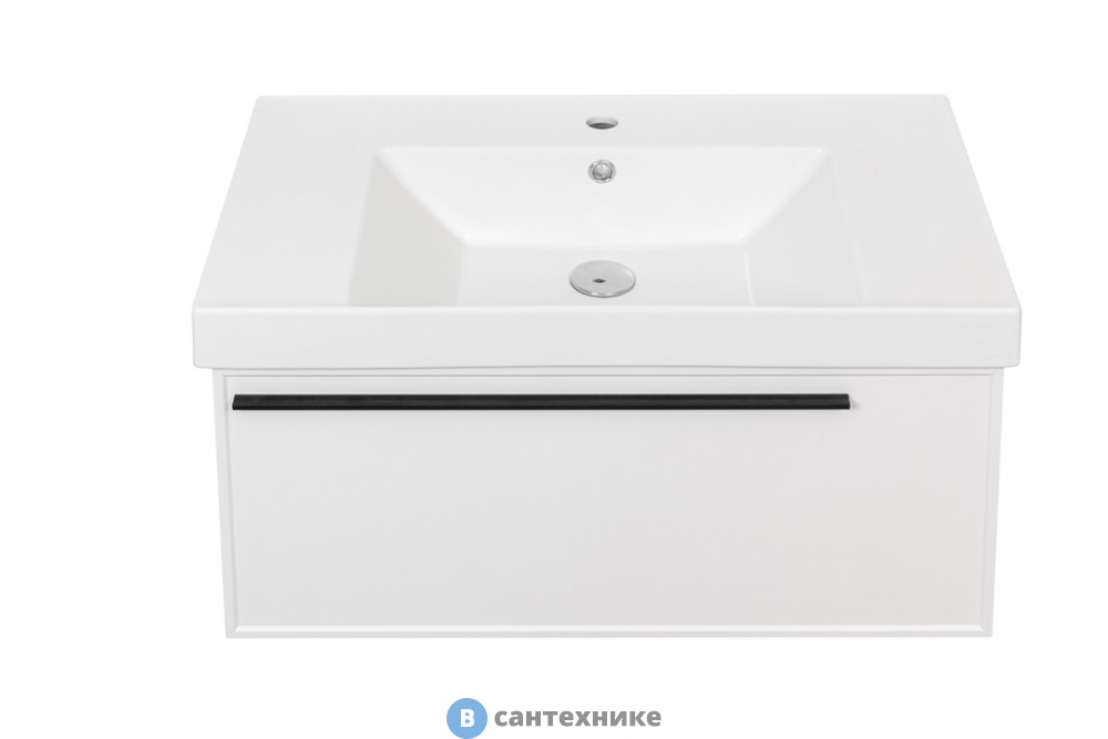 Тумба под раковину La Fenice Elba Bianco 80 см белая матовая (FNC-01-ELB-B-80)