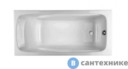 картинка Чугунная ванна Jacob Delafon REPOS E2904-S-00 (180x85) без отв, под ручки, без антиск. покрытия, без ножек и сифона