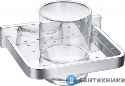 картинка Держатель Cezares CZR-F-8920 стакана настенный, одинарный, хром