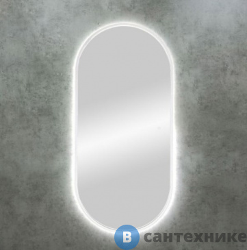 картинка Зеркало с подсветкой Art & MAX Bari 700х1500 White AM-Bar-700-1500-DS-F-White