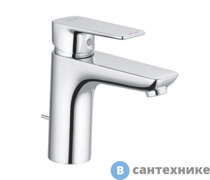 картинка Смеситель Kludi 402900575 PURE&STYLE однорычажный на умывальник 100, с донн. клапаном