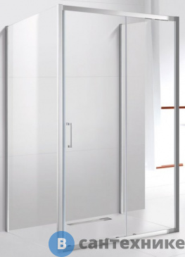 картинка Душевой уголок Cezares MOLVENO-AH-12-110/80-C-Cr-IV (1100x800)x1950, без поддона