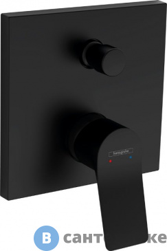 картинка Смеситель Hansgrohe 75415670 Vivenis для ванны, чёрный матовый