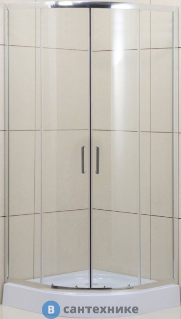 Душевой уголок BelBagno UNO-195-R-2-100-C-Cr (1000x1000x1950) без поддона