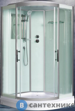картинка Душевая кабина WELTWASSER EMMER 12015-2 (1200х1200х2170)