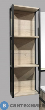 картинка Шкаф подвесной Comforty Дюссельдорф-35М дуб дымчатый, открытый