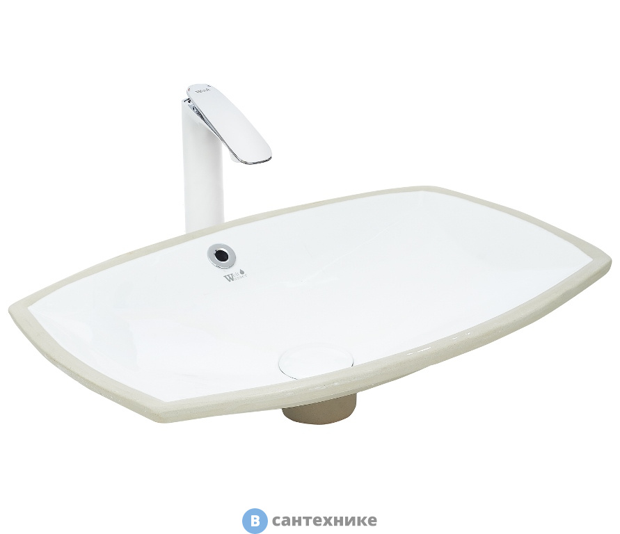 Раковина WELTWASSER DEILBACH 6076 врезная (530х390х130)
