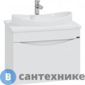 Тумба под раковину СанТа Сатурн 70 1 ящ. подвесная ( ум. Вега 70 литой мрамор) (700301)
