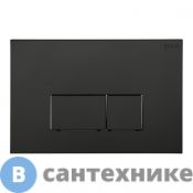 Клавиша смыва Black&White WPI-09542 серия V, Matt Black (244х162х11)