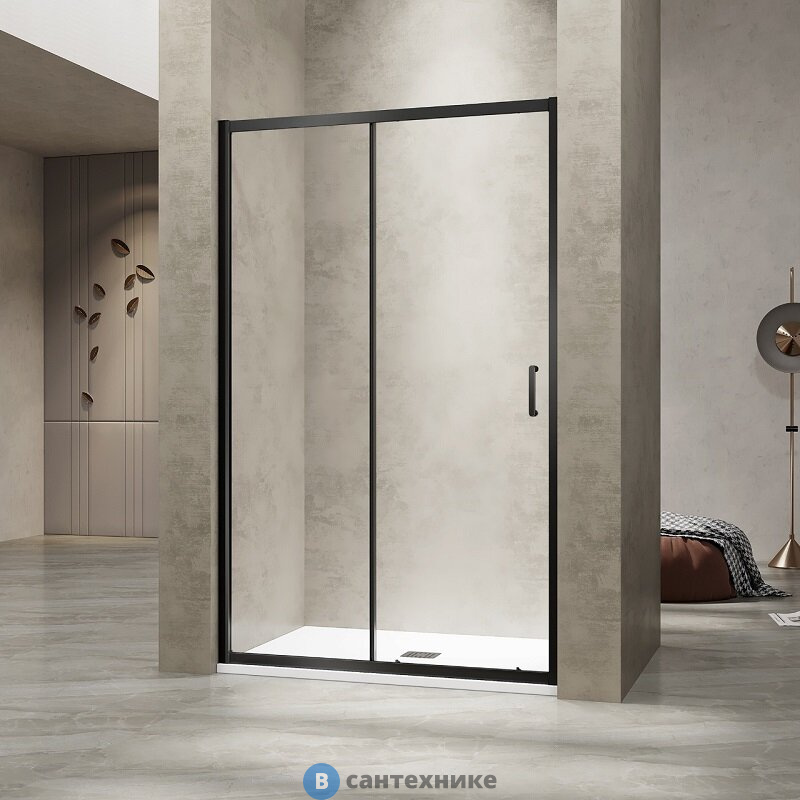 Душевая дверь RGW PA-114-B  180*195 чёрный/ прозрачное (030811418-14)