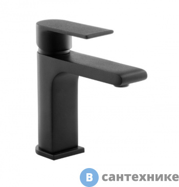 картинка Смеситель AZARIO DELANO для раковины, чёрный матовый (AZ-158445224)