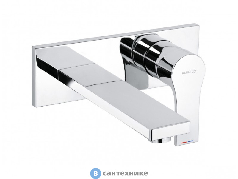 Смеситель Kludi 482470565 ZENTA SL однорычажный для раковины, настенный монтаж на 2 отверстия