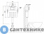 картинка Смывной бачок скрытого монтажа ABBER AC0104 для приставного унитаза