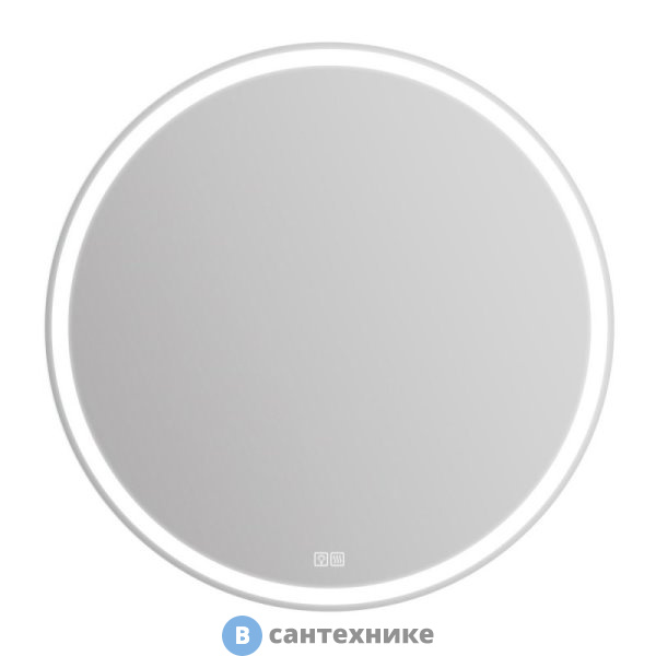 Зеркало BelBagno SPC-RNG-1000-LED-TCH-WARM со встроенным светильником, сенсорным выключателем и подогревом, 1000x30x1000