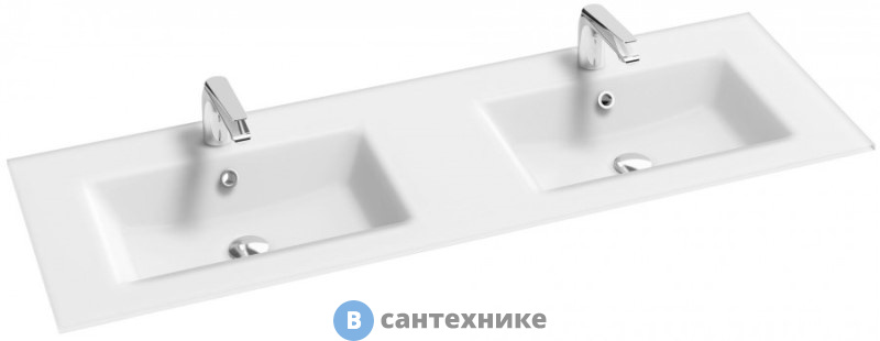 Раковина-столешница Jacob Delafon Sherwood EB1832RU-DE1 стеклянная, матовый белый, 140 см