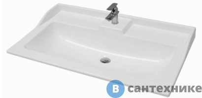 картинка Раковина Акватон Фабиа 800 белая (1A708031FB010)