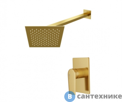 картинка Верхний душ WasserKRAFT A55180 встраиваемый комплект