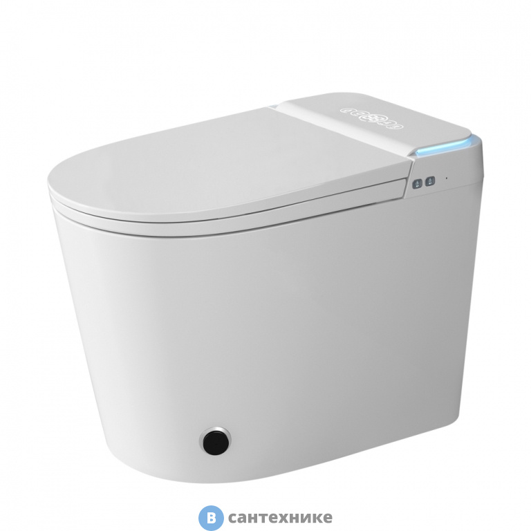 Унитаз-биде ABBER Bequem AC1117S электронный, приставной белый